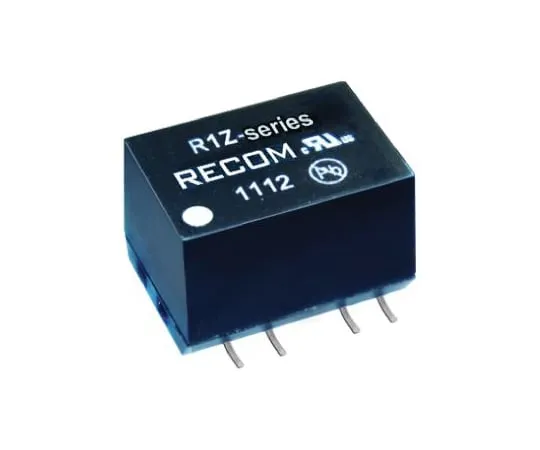 64-0469-27　Recom R1Z 1W Isolated DC-DC Converter Surface Mount, Voltage in 11.4 → 12.6 V dc, Voltage out 5V dc　R1Z-1205