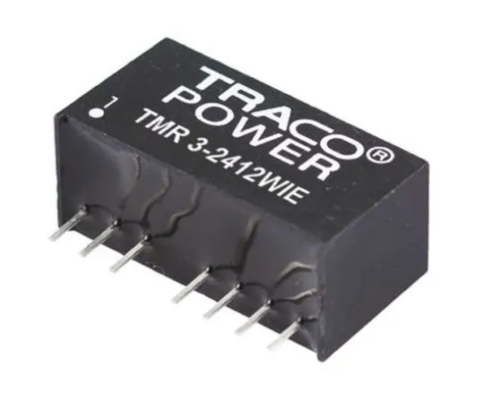 64-0607-63　TRACOPOWER TMR 3HI 3W Isolated DC-DC Converter Through Hole, Voltage in 18 → 36 V dc, Voltage out 3.3V dc　TMR 3-2410HI