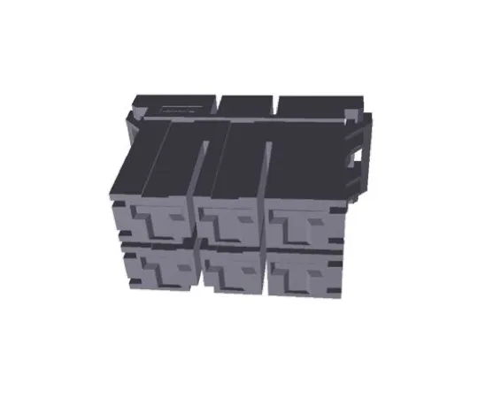 64-0399-63　TE Connectivity Dynamic 5000 Female Connector Housing, 10.16mm Pitch, 4 Way, 2 Row　2-917807-2