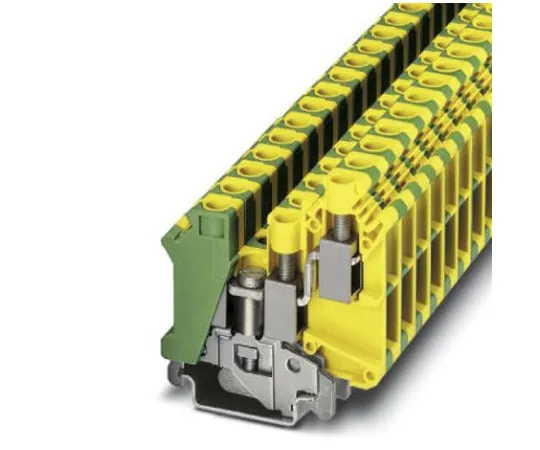 64-0636-98　Phoenix Contact, UK 10-TWIN-PE Series F*** Terminal Block, Screw Termination　3001433