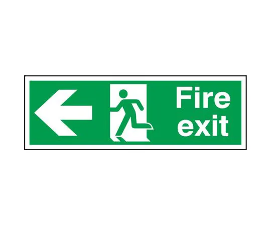 64-0566-77　RS PRO Vinyl Fire Safety Sign, Fire Safety Sign With English Text Self-Adhesive, 450 x 150mm　763-1923