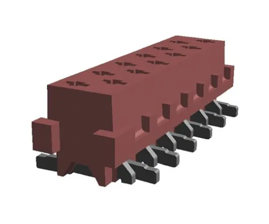 64-0384-15　TE Connectivity Micro-MaTch Series 2.54mm Pitch 12 Way 2 Row Straight PCB Socket, Surface Mount, Solder Termination　1-188275-2