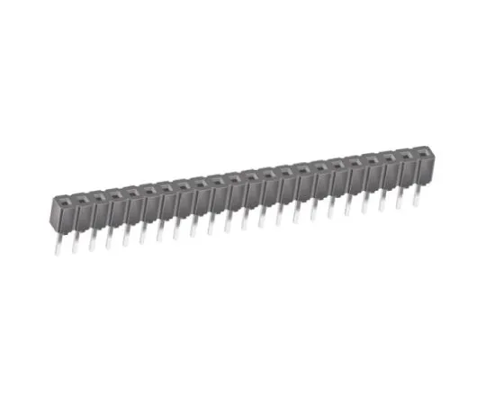 64-0590-01　Samtec CES Series 2.54mm Pitch 22 Way 1 Row Straight PCB Socket, Through Hole, Through Hole Termination　CES-122-01-T-S