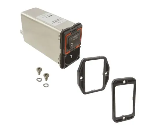 64-0604-65　Male IEC/EN 60601-1 IEC Filter Panel Mount 5 x 20mm,Faston,Rated At 1A,250 V ac Operating Frequency 50 → 400Hz　FN9280E-1-06