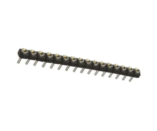 64-0594-66　Samtec SL Series 2.54mm Pitch 16 Way 1 Row Straight PCB Socket, Through Hole, Solder Termination　SL-116-T-10