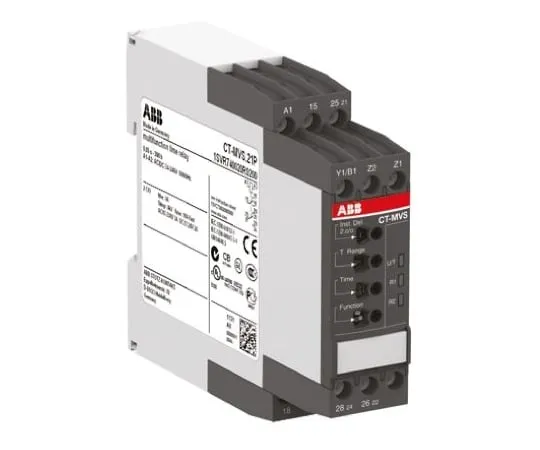 64-0496-97　ABB Accumulative ON Delay, Flash Start with OFF, Flash Start with ON, Impulse OFF with Auxiliary Voltage, Impulse ON,　1SVR740020R0200  CT-MVS.21P