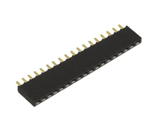 64-0580-70　Samtec SSW Series 2.54mm Pitch 18 Way 1 Row Straight PCB Socket, Through Hole, Solder Termination　SSW-118-01-G-S