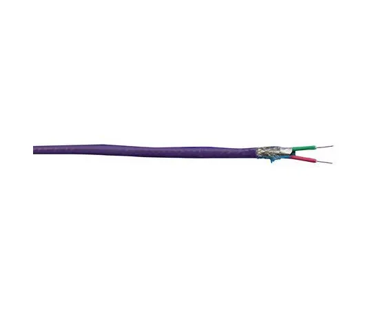 64-0505-25　Alpha Wire 2 Core Foil and Braid Industrial Cable, 0.32 mm²(CE, CSA, UL) Purple 30m Reel, Alpha Essentials Series　6462 VI005