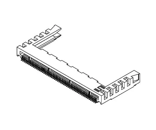 64-0593-63　Samtec MB1 Series, FemalePCBEdge Connector, SMT Mount, 20 Way, 1 Row, 1mm Pitch　MB1-120-01-L-S-02-SL