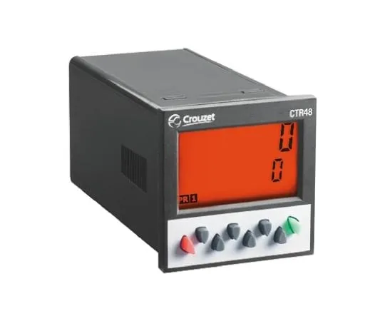 64-0423-20　Crouzet 6 Digit, LCD, Digital Counter, 40kHz, 24 V ac　87621112