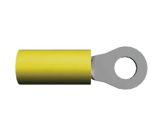 64-0392-01　TE Connectivity PIDG Series Insulated Crimp Ring Terminal, 1.68mm Stud Size, 0.1mm² to 0.4mm² Wire Size, Yellow　321013