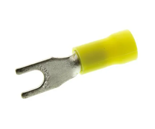 64-0534-94　TE Connectivity PLASTI-GRIP Series Insulated Crimp Spade Connector, 2.6mm² to 6.4mm², 12AWG to 10AWG, M4 Stud Size PVC,　165015