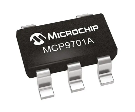 64-0459-73　Microchip MCP9701AT-E/LT, Voltage Temperature Sensor -10 → +125 °C ±1°C Analogue, 5-Pin SC-70　MCP9701AT-E/LT