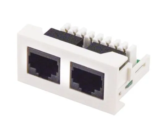 64-0596-82　2 Way Cat6e, IDC Faceplate　CLB50-88K-C6