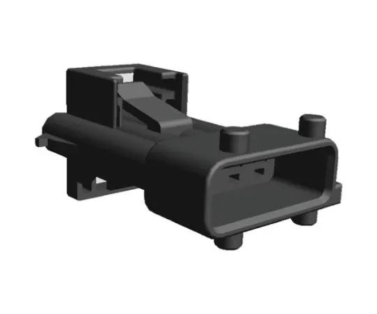64-0378-10　TE Connectivity Timer Series, 1 Row 4 Way Panel Mount Plug Housing　1-962340-1