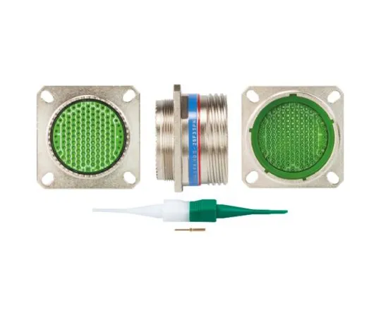 64-0573-34　Souriau 8D Series, 128 Way Panel Mount MIL Spec Circular Connector Receptacle, Pin Contacts,Shell Size 25, Screw　8D025F35PN