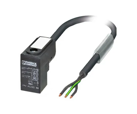 64-0407-81　Phoenix Contact 3-Pin Valve C Male Cable for *** with Sensors and Actuators　1435548