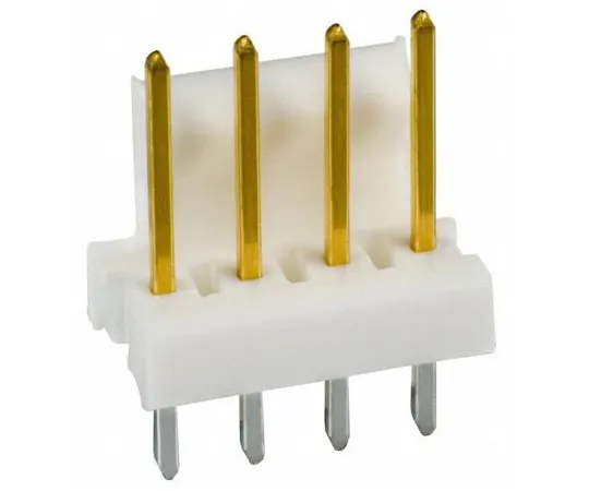 64-0376-72　TE Connectivity MTA-100, 4 Way, 1 Row, Straight PCB Header　3-641215-4