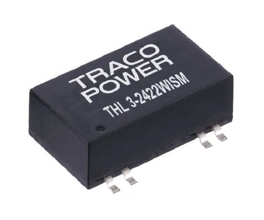 64-0441-49　TRACOPOWER THL 3WISM 3W Isolated DC-DC Converter Surface Mount, Voltage in 9 → 36 V dc, Voltage out ±15V dc　THL 3-2423WISM
