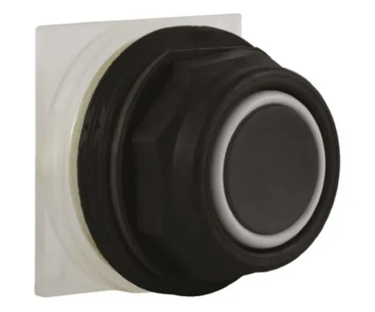 64-0496-33　Schneider Electric, Harmony 9001SK Black Round Push Button, NO/NC, 30mm Momentary Screw　9001SKR1BH13