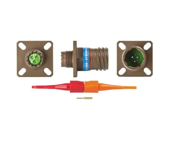 64-0572-16　Souriau 8D Series, 3 Way Panel Mount MIL Spec Circular Connector Receptacle, Pin Contacts,Shell Size 09, Screw　8D009W98PN