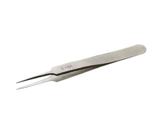 64-0531-26　Erem by Weller 115 mm, Anti-Magnetic Stainless Steel, Straight; Pointed; Relieved, Anti-Acid Tweezers　5SA