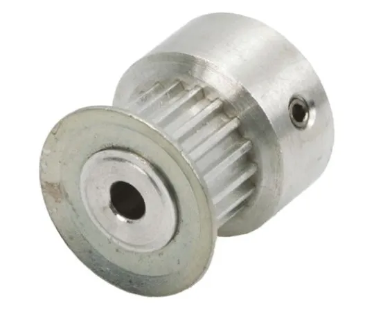 64-0639-94　Aluminium, Zinc Plated Steel Timing Belt Pulley, 6.35mm Belt Width x 2.032mm Pitch, 14 Tooth, Maximum Bore Dia. 3mm　778-4761