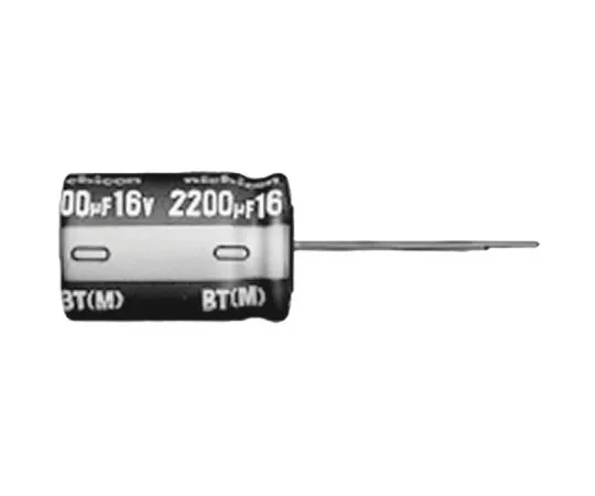 64-0362-88　Nichicon 220μF 100V dc Aluminium Electrolytic Capacitor, Through Hole 16 x 25mm +125°C 16mm 7.5mm　UBT2A221MHD8