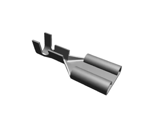 64-0394-59　TE Connectivity FASTON .250 Series Crimp Receptacle, 6.35 x 0.81mm, 0.3mm² to 0.8mm², 22AWG to 18AWG, Tin Plated　42510-2