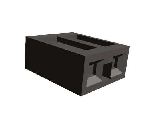 64-0381-83　TE Connectivity Shunt Female Straight Black Open Top 2 Way 1 Row 2.54mm Pitch　1-881545-2