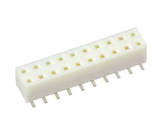 64-0640-39　Hirose A3 Series 2mm Pitch 20 Way 2 Row Straight PCB Socket, Surface Mount, Solder Termination　A3-20DA-2SV(71)