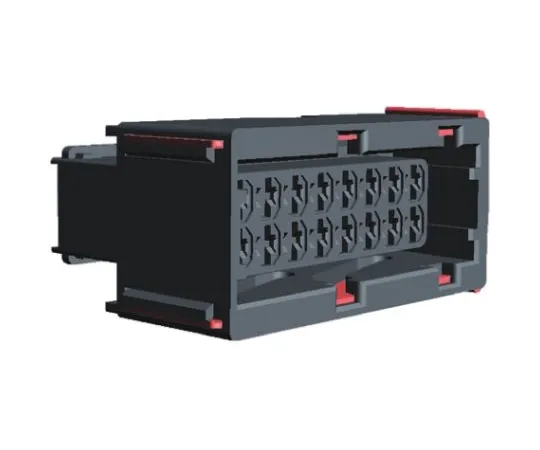 64-0378-02　TE Connectivity Junior Power Timer Series, 2 Row 16 Way Cable Mount Socket Housing, with Crimp Termination Method　966168-6