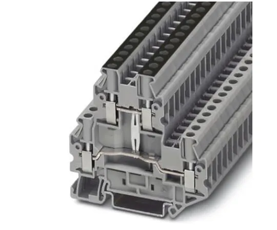 64-0637-25　Phoenix Contact, UTTB4-PV Series , 800 V Double Level Terminal Block, Screw Termination　3044733