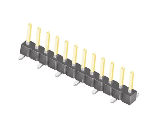 64-0582-56　Samtec TSM, 12 Way, 1 Row, Straight Pin Header　TSM-112-02-L-SV