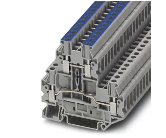 64-0637-44　Phoenix Contact, UTTB 2.5-L/N Series , 500 V Feed Through Terminal Block, Screw Termination　3044681