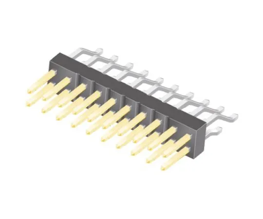 64-0582-46　Samtec TSM, 20 Way, 2 Row, Right Angle Pin Header　TSM-110-02-L-DH