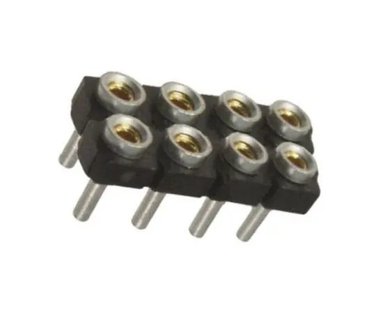 64-0594-03　Samtec SDL Series 2.54mm Pitch 8 Way 2 Row Straight PCB Socket, Through Hole, Through Hole Termination　SDL-104-T-10