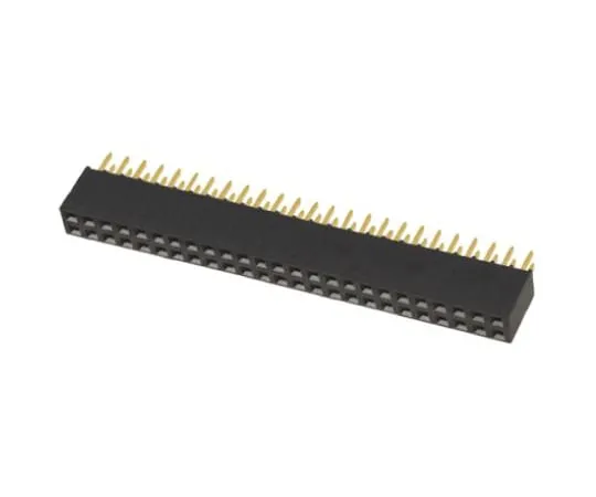64-0580-54　Samtec SSQ Series 2.54mm Pitch 50 Way 2 Row Straight PCB Socket, Through Hole, Solder Termination　SSQ-125-01-G-D