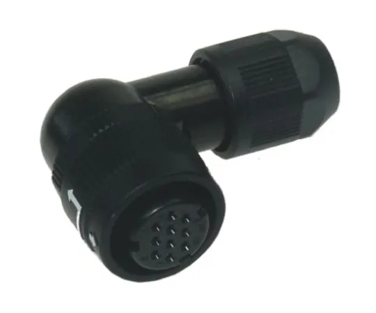 64-0367-05　Hirose HR34B Series Miniature Cable Mount Connector, 10 contacts Plug　HR34B-12WLPK-10S