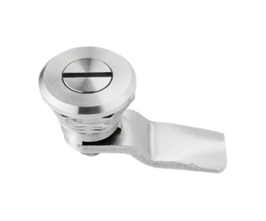 64-0432-83　RS PRO Panel to Tongue Depth 18mm Stainless Steel Slotted Head Lock, Slotted Head to unlock　729-3195