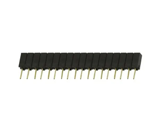 64-0595-56　Samtec SSA Series 2.54mm Pitch 18 Way 1 Row Straight PCB Socket, Through Hole, Solder Termination　SSA-118-S-G