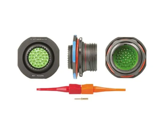 64-0573-98　Souriau 8D Series, 32 Way Panel Mount MIL Spec Circular Connector Receptacle, Pin Contacts,Shell Size 19, Screw　8D719Z32PN