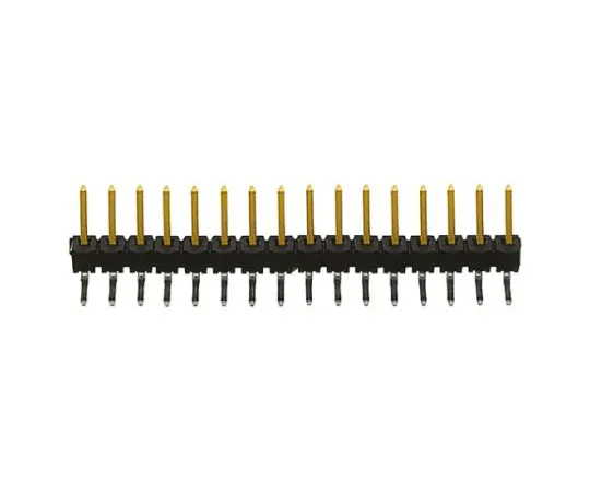 64-0591-09　Samtec TSW, 16 Way, 1 Row, Right Angle Pin Header　TSW-116-08-L-S-RA