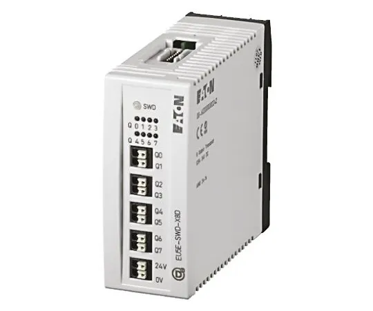 64-0565-81　Eaton PLC I/O Module 8 Outputs 500 mA 24 V dc, 90 x 35 x 101 mm　144061 & EU5E-SWD-X8D
