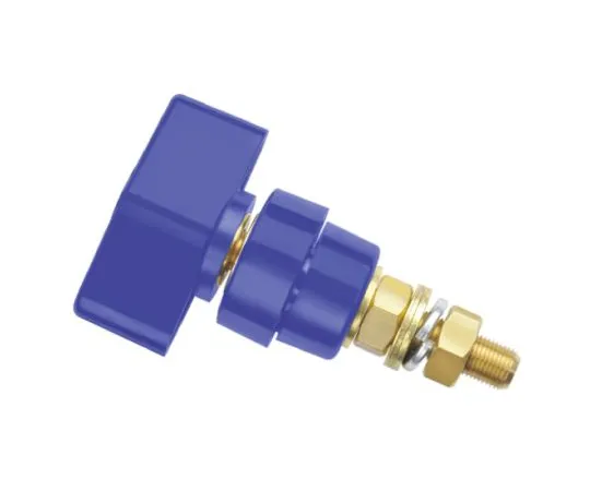 64-0517-77　Schutzinger 4mm Blue Terminal Post, 1kV, 100A, M8 x 0.75 Thread　POL 102 / BL