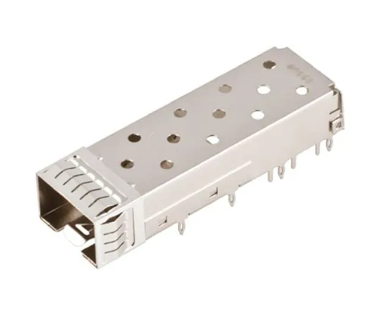 64-0407-91　Amphenol FCI SFP Series Single Port Port Right Angle SFP+ Cage, Press-Fit Termination　10099100-011LF