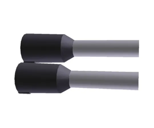 64-0378-76　TE Connectivity Insulated Crimp Bootlace Ferrule, 8mm Pin Length, 1.8mm Pin Diameter, 1.5mm² Wire Size, Black　1241003-1