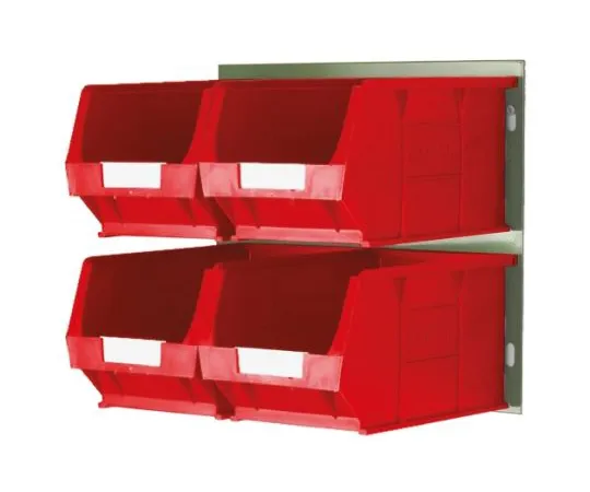64-0615-08　RS PRO Red PP Storage Bin, 132mm x 205mm　771-9212