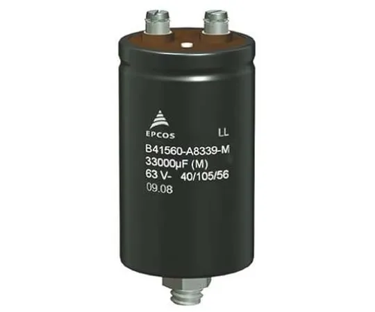 64-0624-57　EPCOS 0.22F 40V dc Aluminium Electrolytic Capacitor, Chassis Mount 76.9 x 143.2mm +105°C 76.9mm 31.7mm　B41560A7220M000