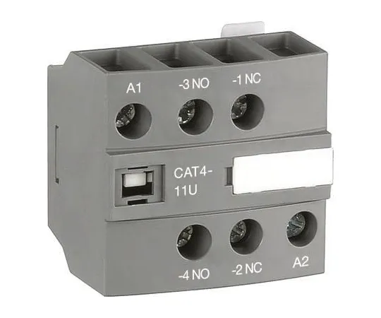 64-0346-64　ABB CAT4, NO/NC (2), Auxiliary Contact, Front Mount, 6 A　CAT4-11U